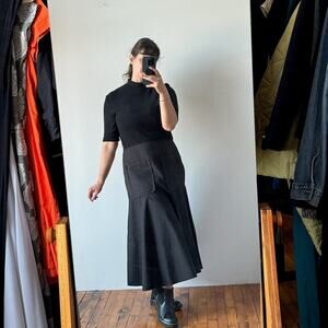 NWT ZARA Sweater Top with Full Cotton Skirt Midi Dress